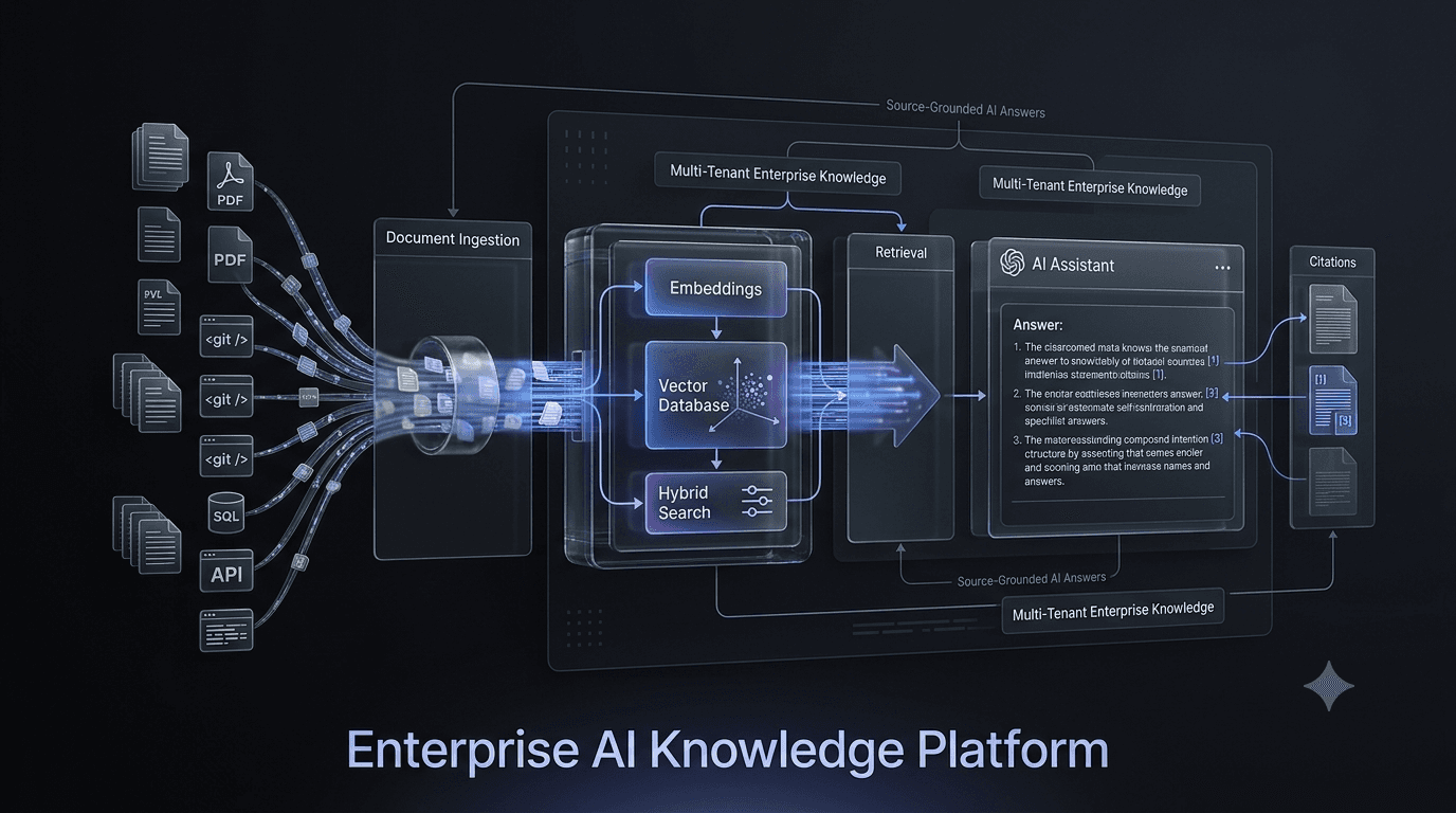 Enterprise AI Knowledge Platform product still